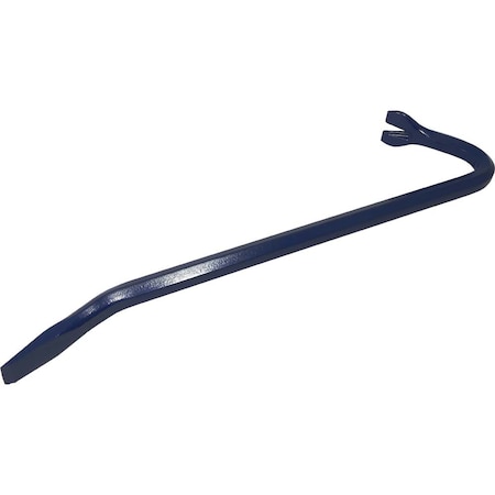 Gray Tools Goose Neck Wrecking Bar, 5/8" Shank X 18" Long, Royal Blue Paint WB18